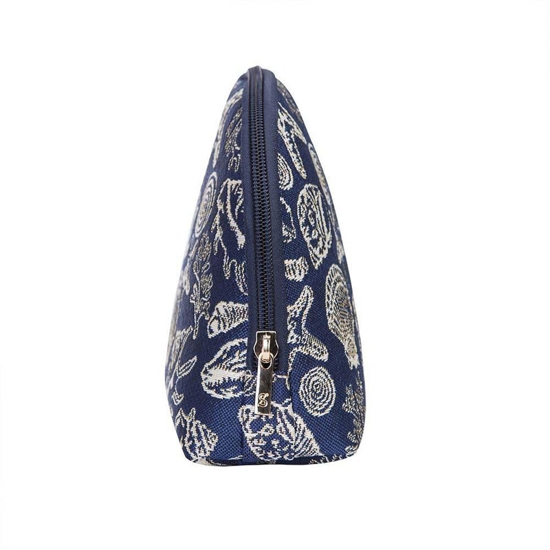 Signare Tapestry Cosmetic Bag Toiletry Makeup Bag for Women With Sea Shell Design(COSM-SHELL) - Image 3